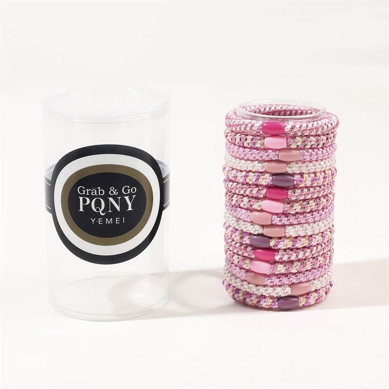 SOHO Kenlee Hair elastics - Pink (15 pcs) - Hair Accessories | Fashiongirl