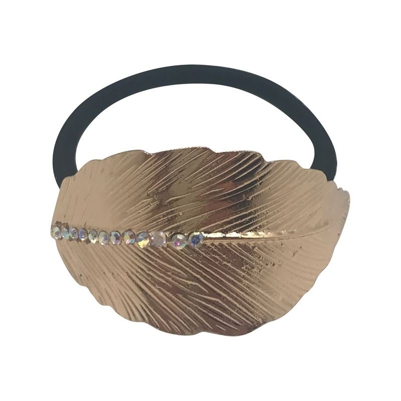 SOHO Leaf Hair Elastic - Gold - Hair Accessories | Fashiongirl
