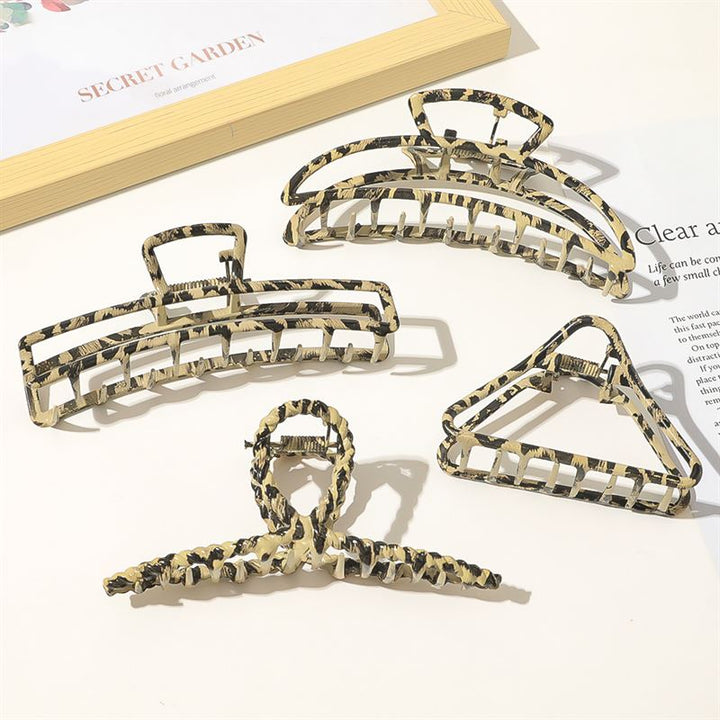 SOHO Leopard Metal Hair Claw - Hair Accessories