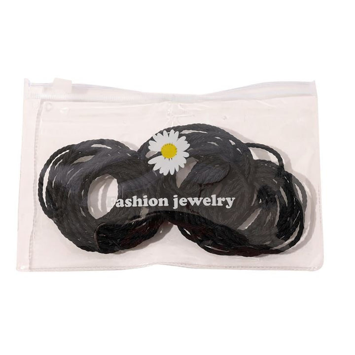 SOHO Liana Hair elastics - Black - Hair Accessories | Fashiongirl