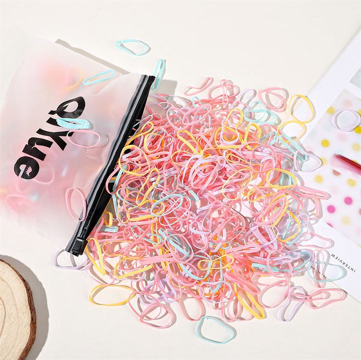 SOHO Liva Snag Free Hair elastics, 500 pcs - Milkshake - Hair Accessories | Fashiongirl