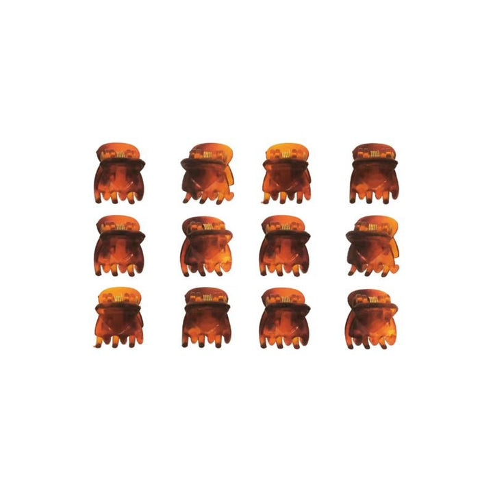 SOHO Lucca Mini Hair Claws - Brown - Hair Accessories