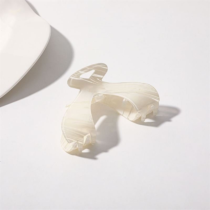 SOHO Malou Hair Claw - White - Hair Accessories