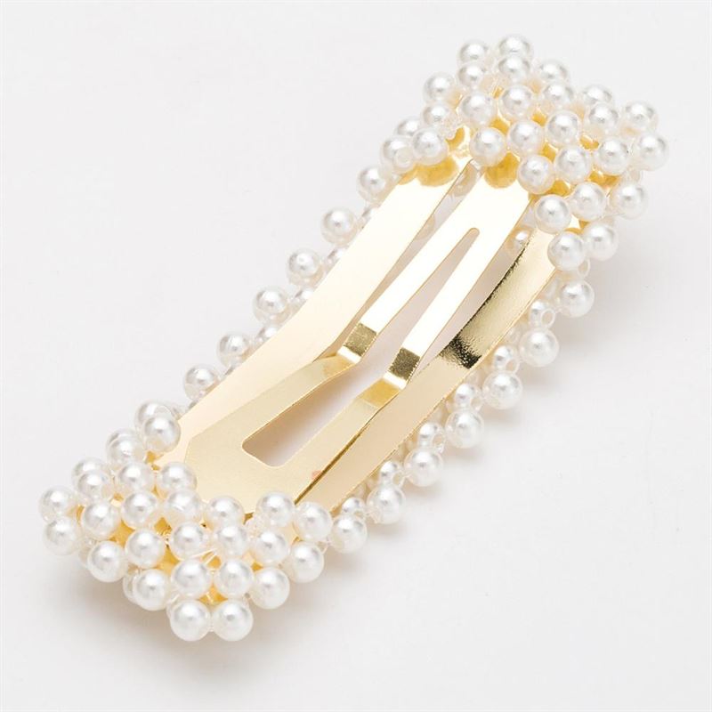 SOHO Mila Hair clip with white pearls, gold - No 6273 - | Fashiongirl