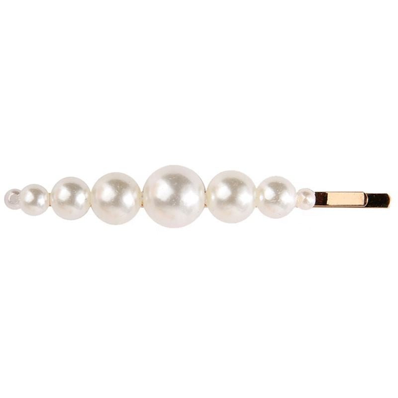 SOHO Mila hairpin with white pearls - gold, No 6276 - Hair Accessories | Fashiongirl