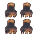 SOHO Mini Hair Claws - Tortoise 4 pcs - Hair Accessories