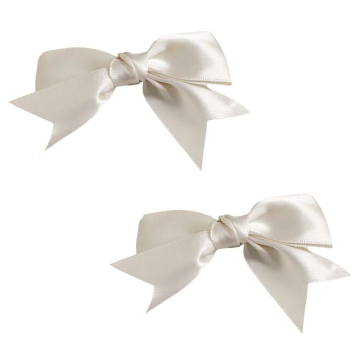 SOHO Mio Bow Hair Clips - White - Hair Accessories | Fashiongirl