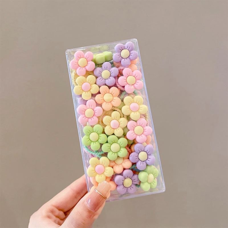 SOHO Nadia Mini Hair elastics, 30 pcs - Flowers - Hair Accessories | Fashiongirl