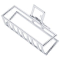 SOHO Niba Large Metal Hair Claw - Silver - Hair Accessories