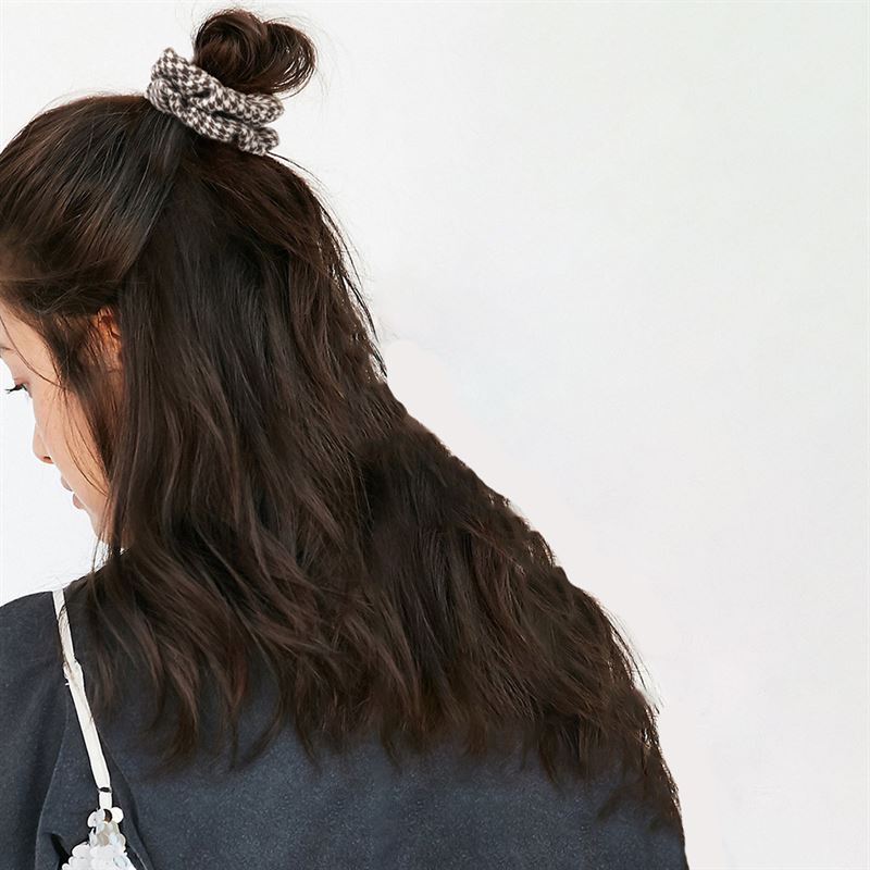 SOHO Pepita Scrunchie - Brown - Hair Accessories