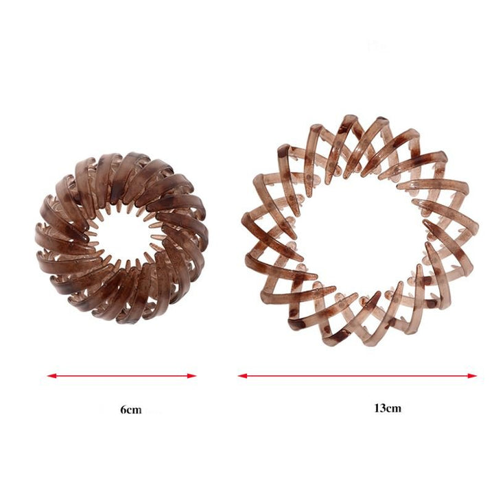 SOHO Pesca Ponytail Spiral - Grey Tortoise - | Fashiongirl