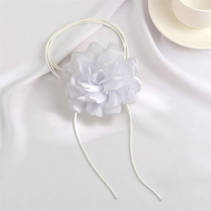 SOHO Pink Choker Necklace - White - | Fashiongirl