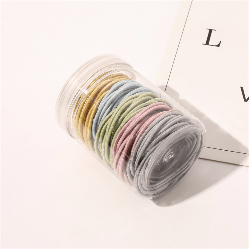 SOHO Remi Hair elastics 50 pcs - Rainbow - Hair Accessories