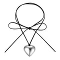 SOHO Reva Heart Choker Necklace - Silver - | Fashiongirl