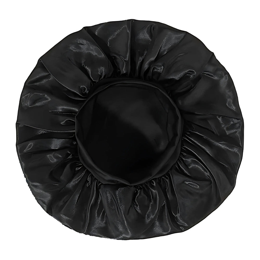 SOHO Safiya Satin Bonnet - Black - Hair Bonnets - SOHO