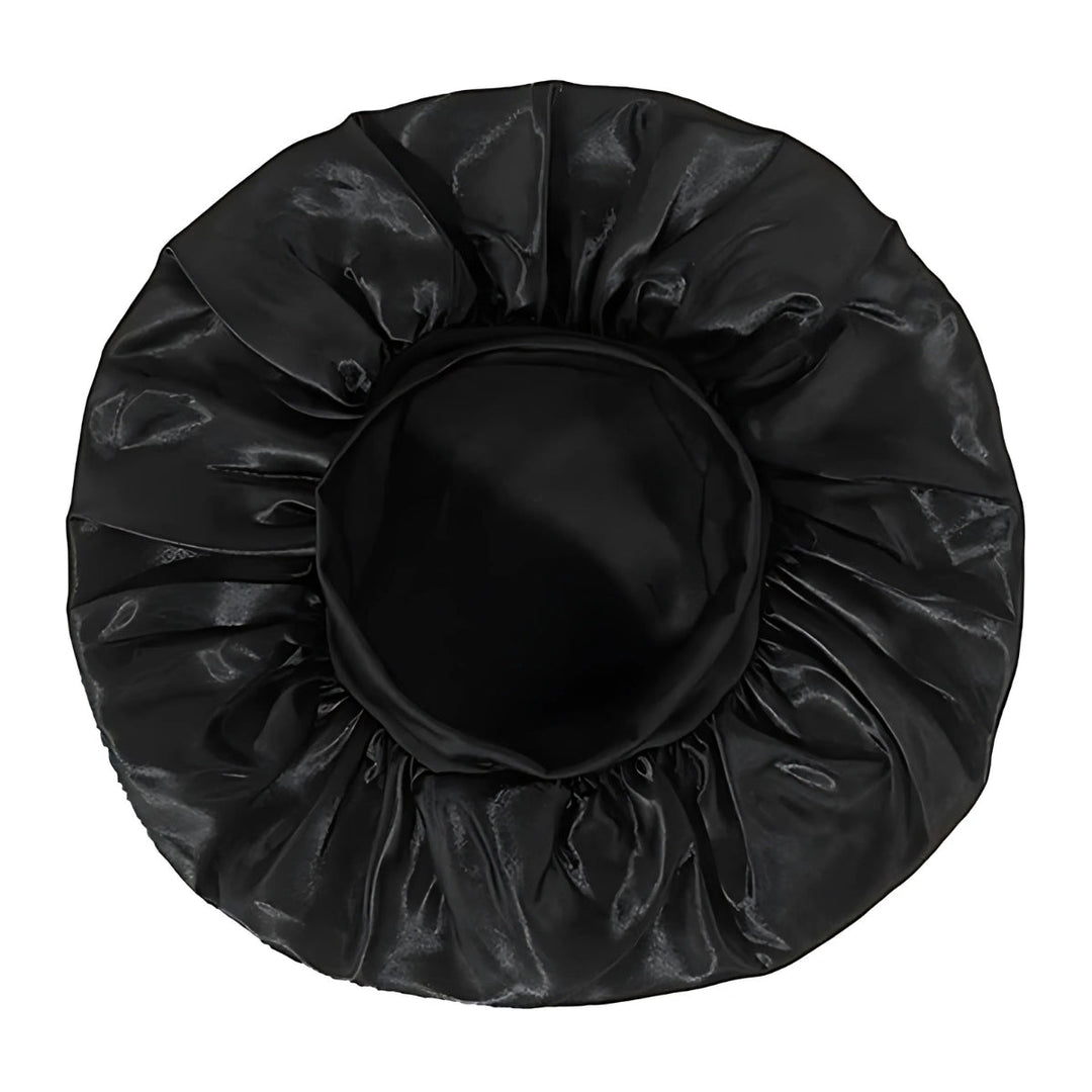SOHO Safiya Satin Bonnet - Black - Hair Bonnets - SOHO