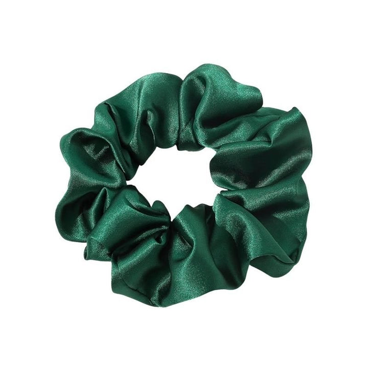 SOHO Satin Scrunchie - Dark Green - Hair Accessories