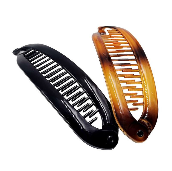 SOHO Slim Banana Hair Clip - Black - | Fashiongirl