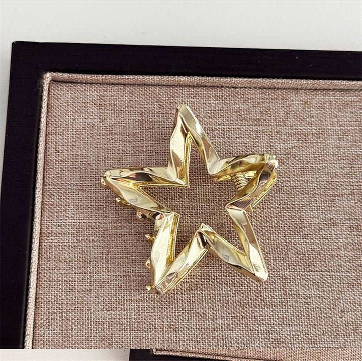 SOHO Star Metal Hair Claw - Gold - Hair Accessories
