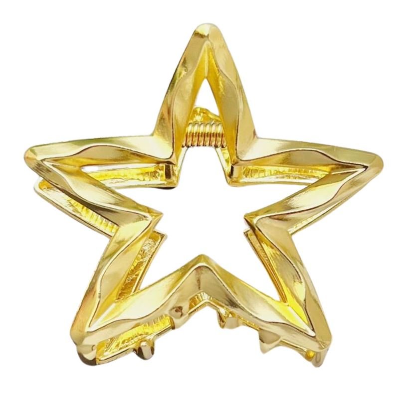 SOHO Star Metal Hair Claw - Gold - Hair Accessories