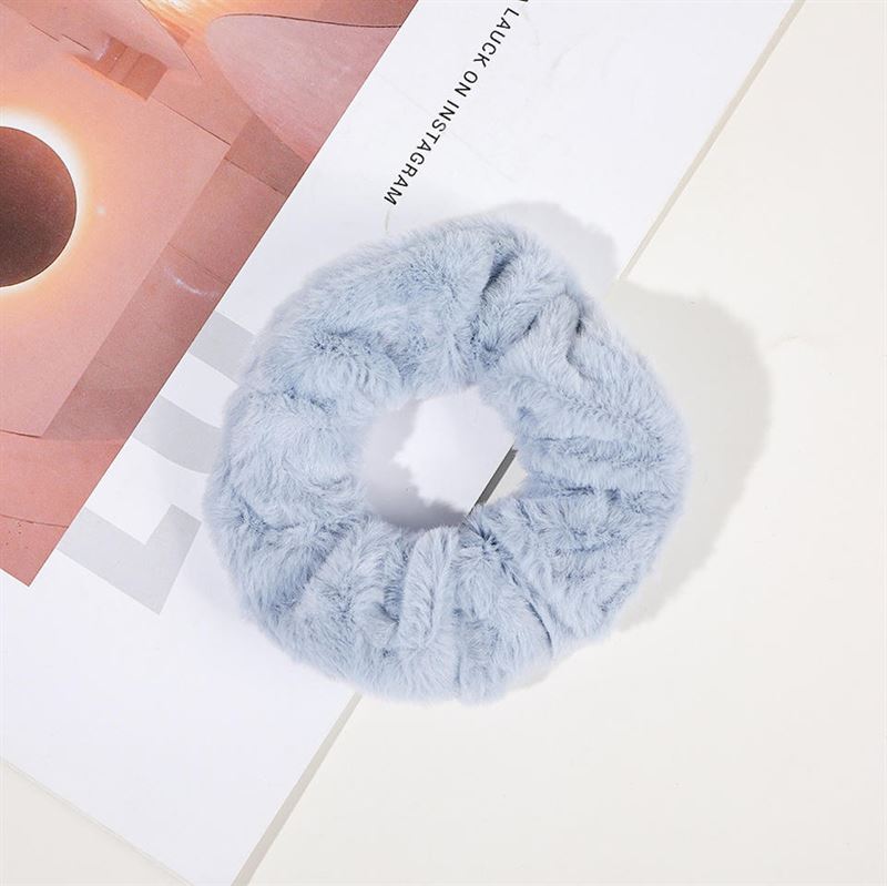 SOHO Teddie Scrunchie - Blue - Hair Accessories