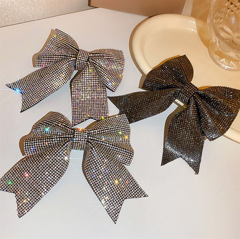 SOHO Victoria Bow Hair Clip - Black - Hair Accessories | Fashiongirl