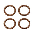 SOHO Wave Spiral Hair elastics - Brown - Hair Accessories | Fashiongirl