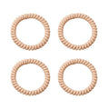 SOHO Wave Spiral Hair elastics - Cream - Hair Accessories | Fashiongirl