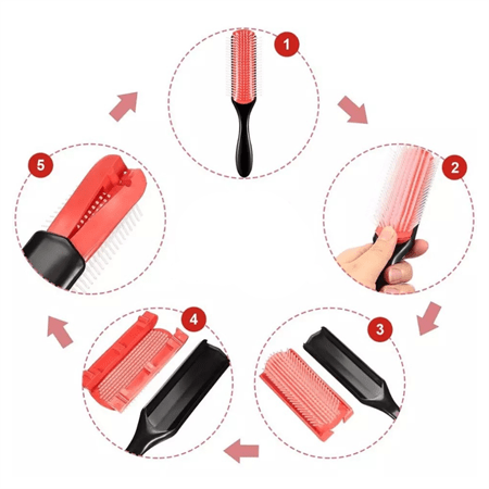 TBC Nylon Hair Brush for Curly Hair - Medium - Hair Styling tool