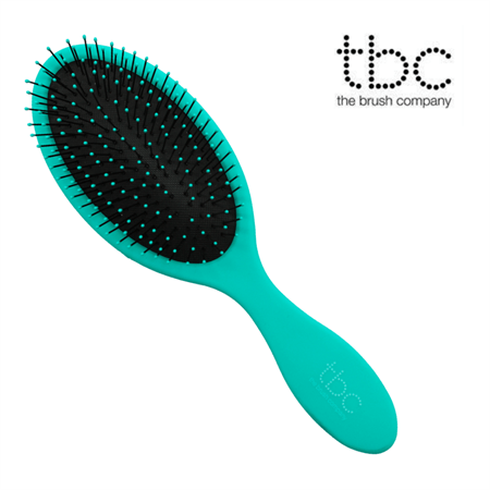TBC The Wet &amp; Dry Brush Detangler Hair Brush - Minty Turquoise - Hair Styling tool