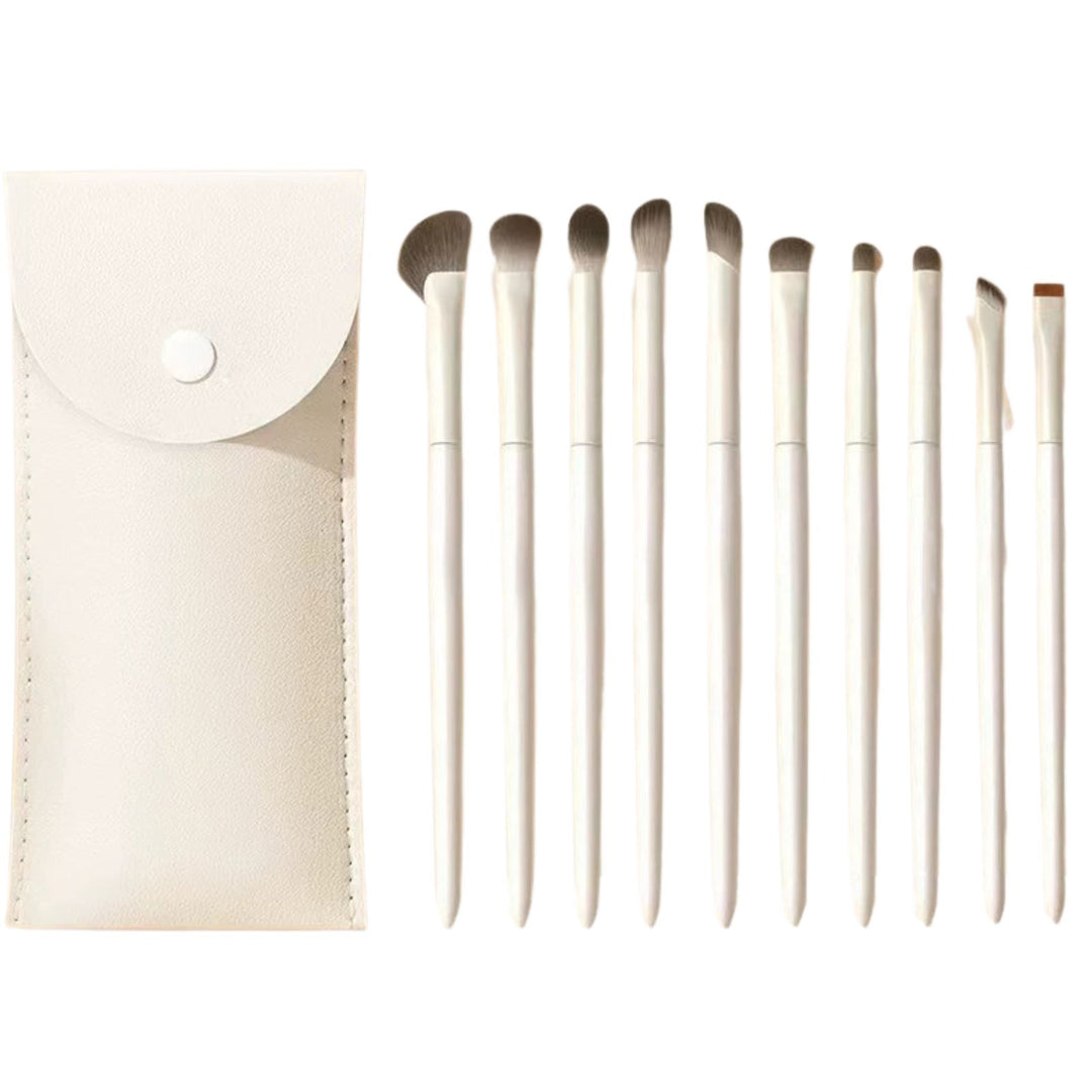 Technique PRO Eye Makeup Brush Set - 10 Eye Brushes with Travel Pouch