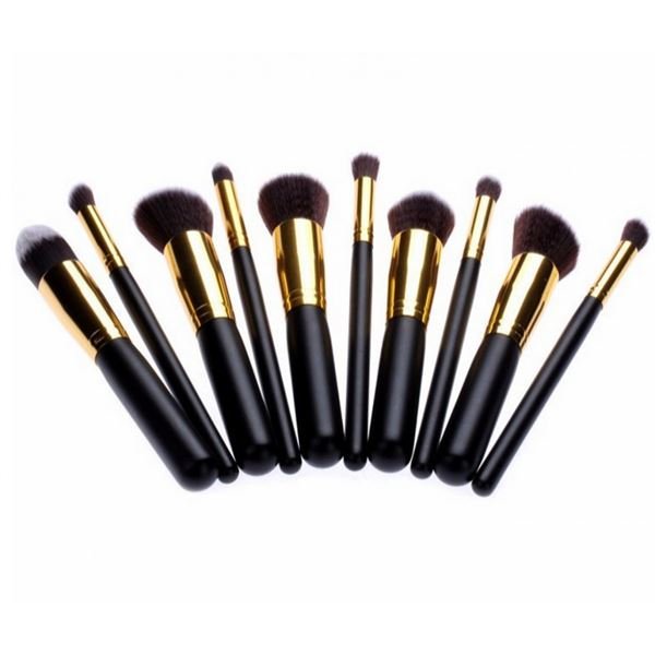 Technique PRO Makeup Brushes, Gold edition - 10 pcs - 