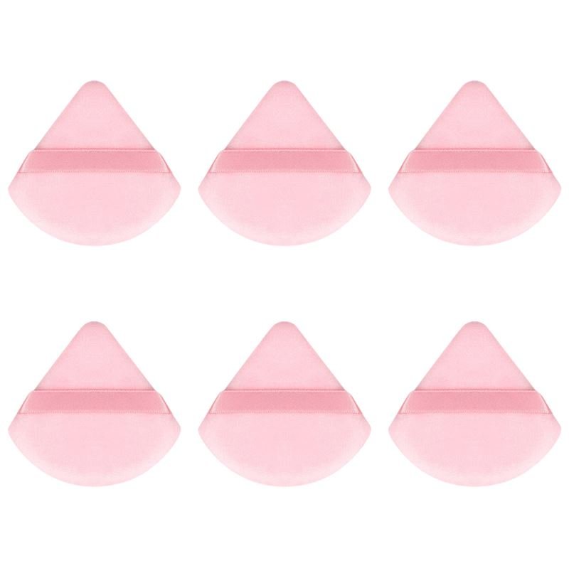 Technique PRO Powder Puff Brush - Pink Triangle - 6 pcs - 