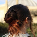 U Chignon hairpin Tortoise - Floral motif - Hair Accessories | Fashiongirl