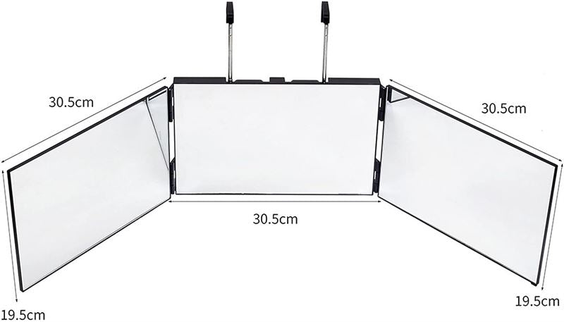 UNIQ 360 Foldable Makeup Mirror with suspension - 3 Fold Hanging Mirror - | Fashiongirl