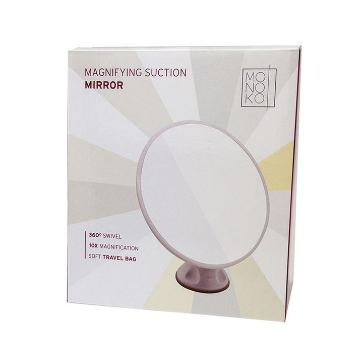 UNIQ Bathroom Mirror with suction cup x10 magnification, white - | Fashiongirl