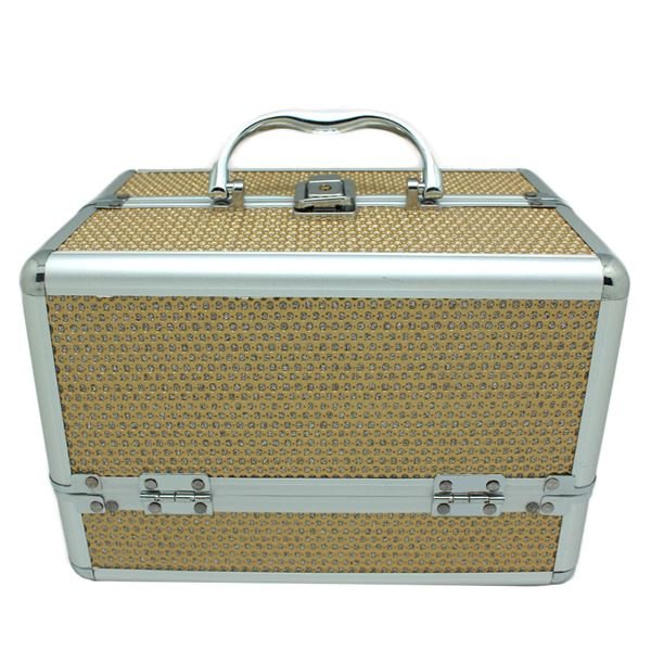 UNIQ Beauty Box / Aluminium jewellery box, gold - Jewelry Box