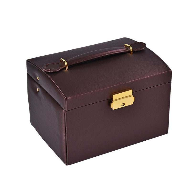 UNIQ Classic Jewellery Box in 3 layers - S118 - Brown - Jewelry Box