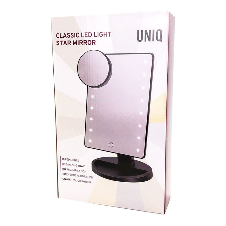UNIQ Classic Star Makeup Mirror - Black - | Fashiongirl