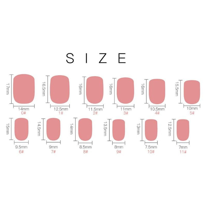 UNIQ Click On / Press On Manicure Nails - Skyline - 24 pcs - | Fashiongirl