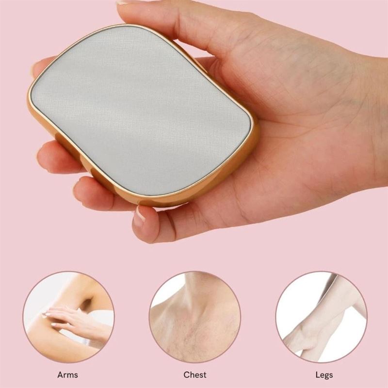 UNIQ Crystal Hair Eraser - Epilator with crystal for painless hair removal - Gold - | Fashiongirl