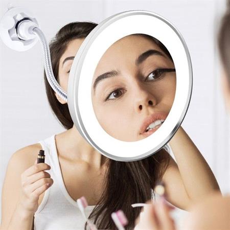 UNIQ Flexible Mirror with LED light &amp; 10x magnification - | Fashiongirl