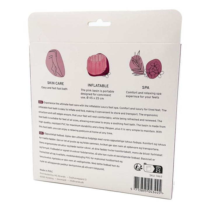 UNIQ Inflatable Footbath - Pink - Practical and Comfortable Footbath Experience - | Fashiongirl