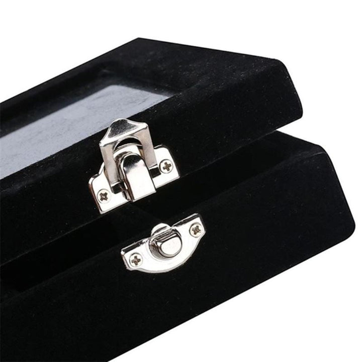 UNIQ Jewellery Box in Black Velour - Jewelry Box
