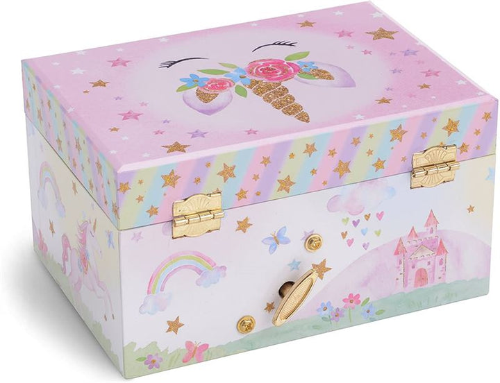 UNIQ Kids Jewellery Box with Music Ballerina (Unicorn) - Pink/White - Jewelry Box