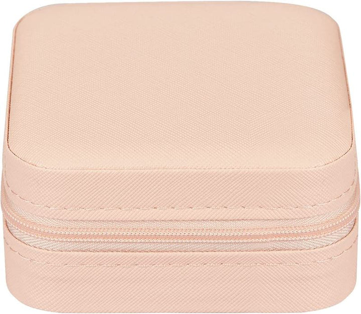 UNIQ Leatherette jewellery box for earrings - Pink Square - pink - Jewelry Box