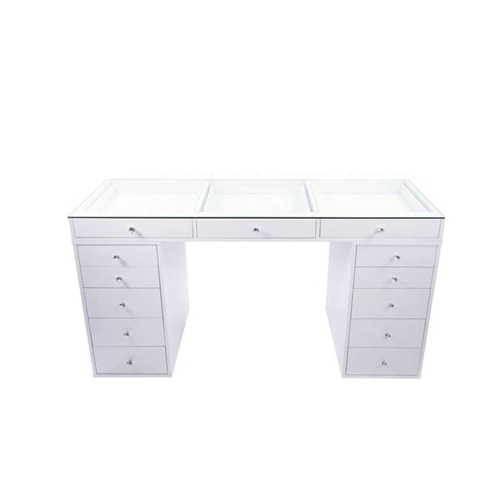 UNIQ Make - up table / Make - up table with LED light and mirror - | Fashiongirl