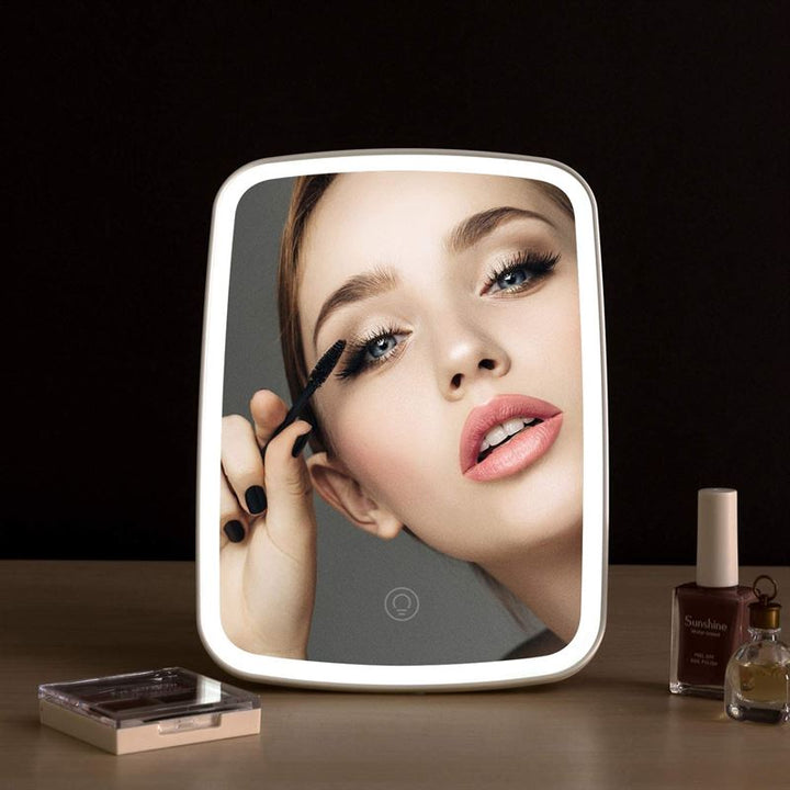 UNIQ Makeup Mirror with adjustable touch LED light - white - | Fashiongirl