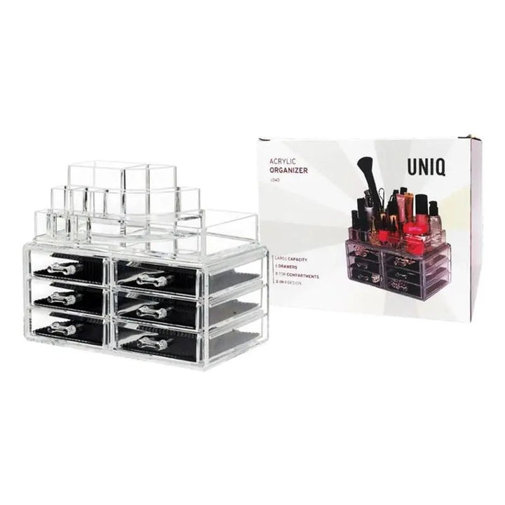 UNIQ Makeup Organiser with 6 drawers - Transparent - SF - 1158 (U340) - Organiser