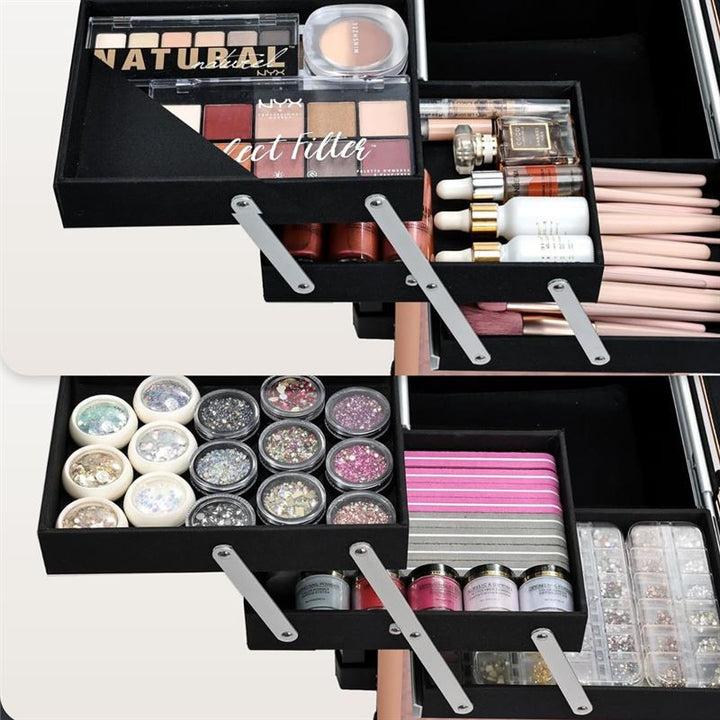 UNIQ Makeup Trolley - Aluminium, Rose Gold - | Fashiongirl